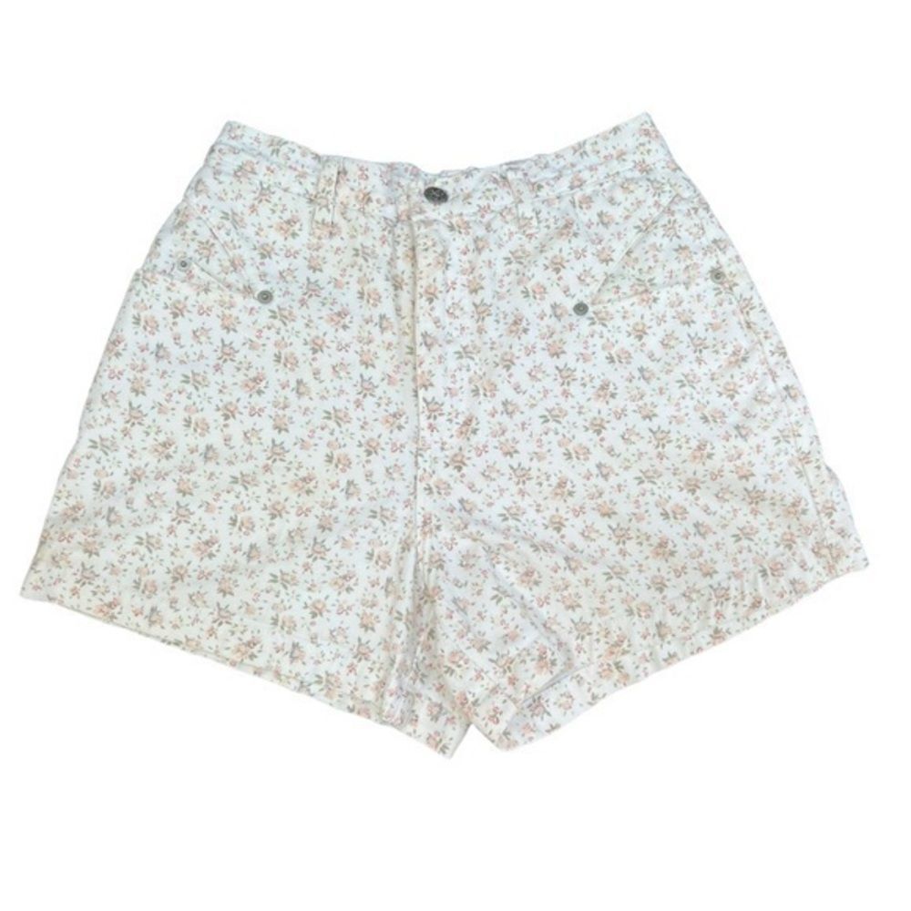 Sostanza floral cotton high waisted shorts size 5/6.